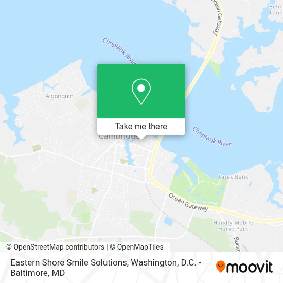 Eastern Shore Smile Solutions map