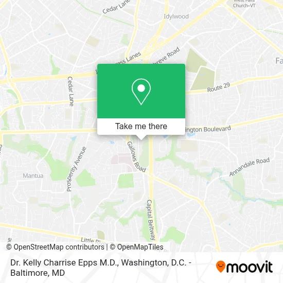 Dr. Kelly Charrise Epps M.D. map