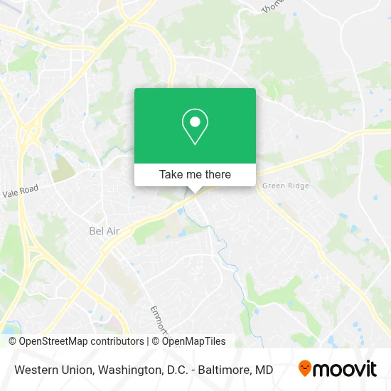 Western Union map