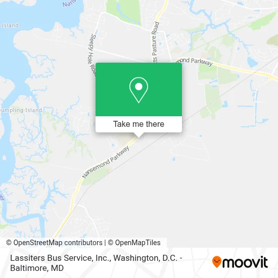 Lassiters Bus Service, Inc. map