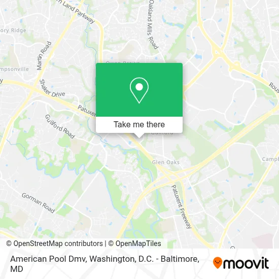 American Pool Dmv map