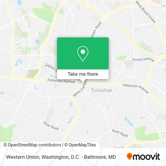Western Union map