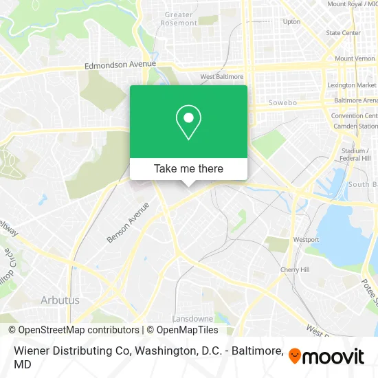 Wiener Distributing Co map