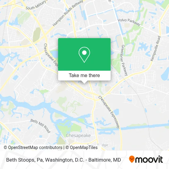 Beth Stoops, Pa map