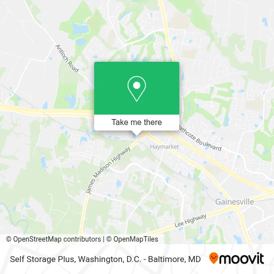 Self Storage Plus map