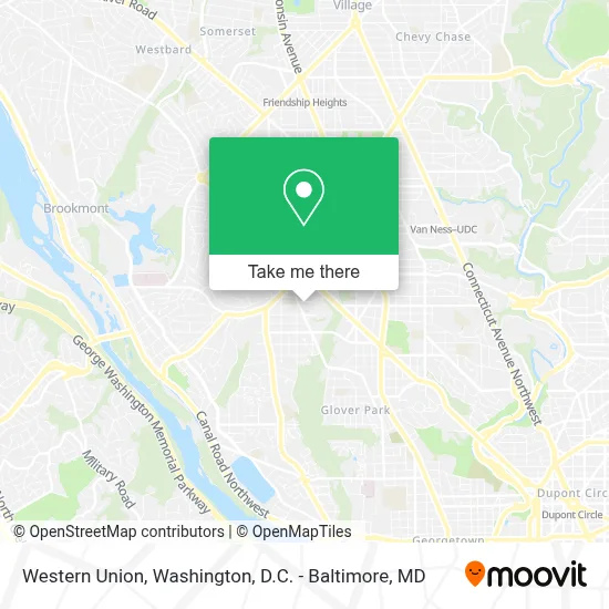 Western Union map