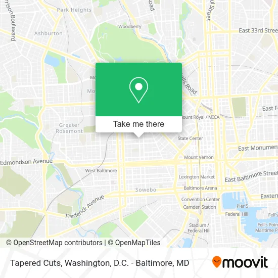 Tapered Cuts map