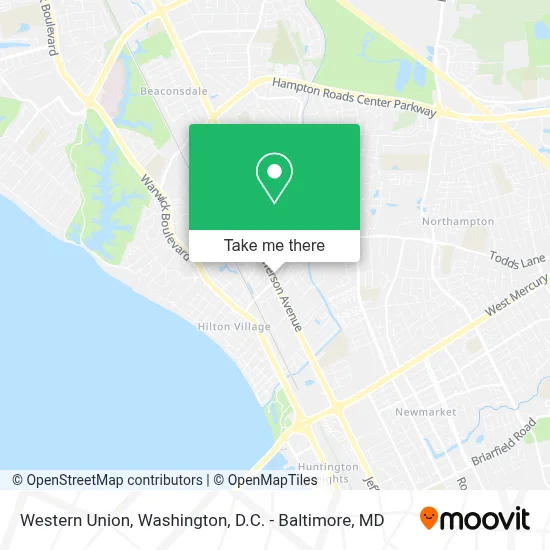 Western Union map
