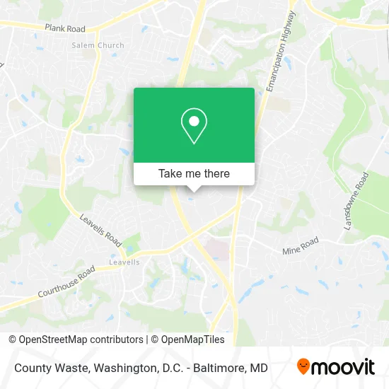 County Waste map