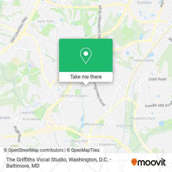 The Griffiths Vocal Studio map