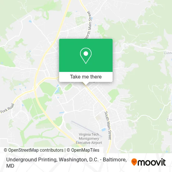 Underground Printing map