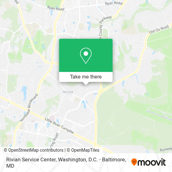 Rivian Service Center map