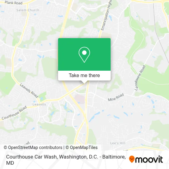 Courthouse Car Wash map