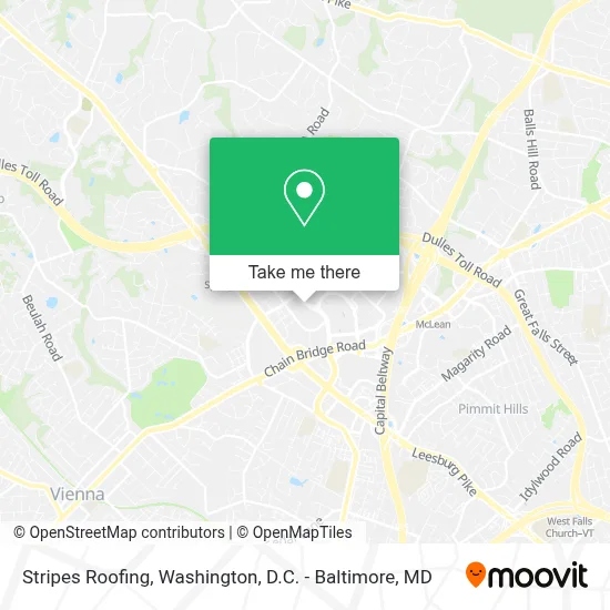 Stripes Roofing map