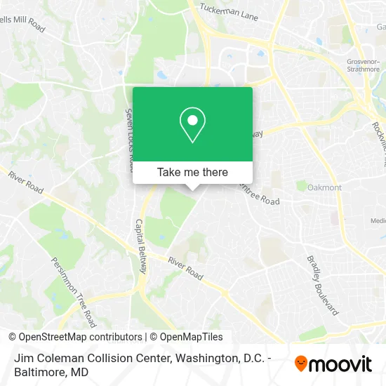 Jim Coleman Collision Center map