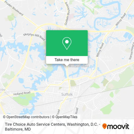 Tire Choice Auto Service Centers map