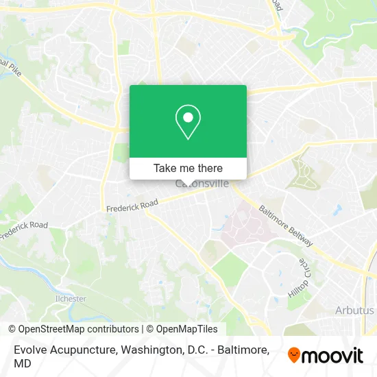 Evolve Acupuncture map