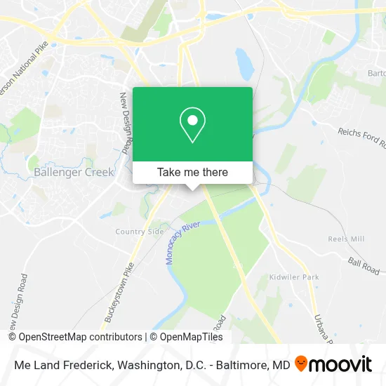 Me Land Frederick map