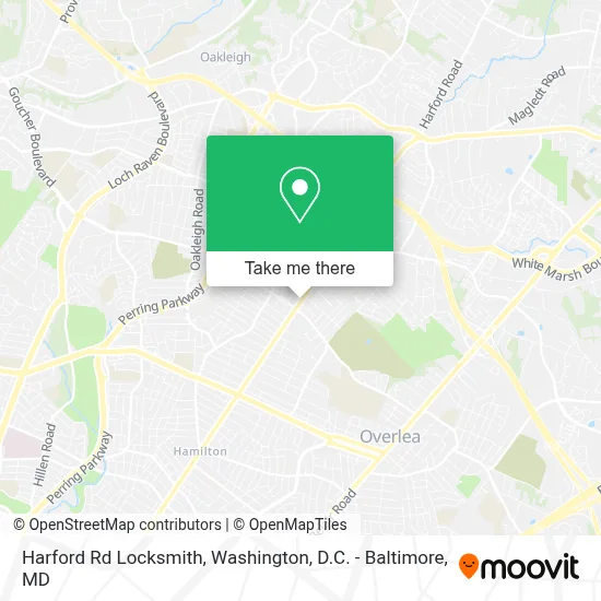Harford Rd Locksmith map