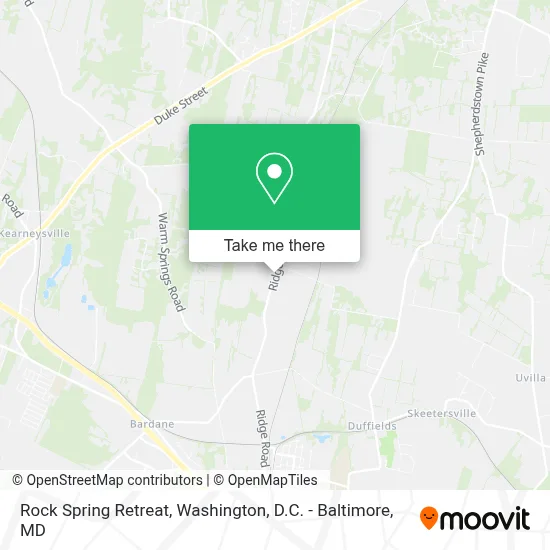 Rock Spring Retreat map