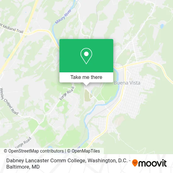 Dabney Lancaster Comm College map