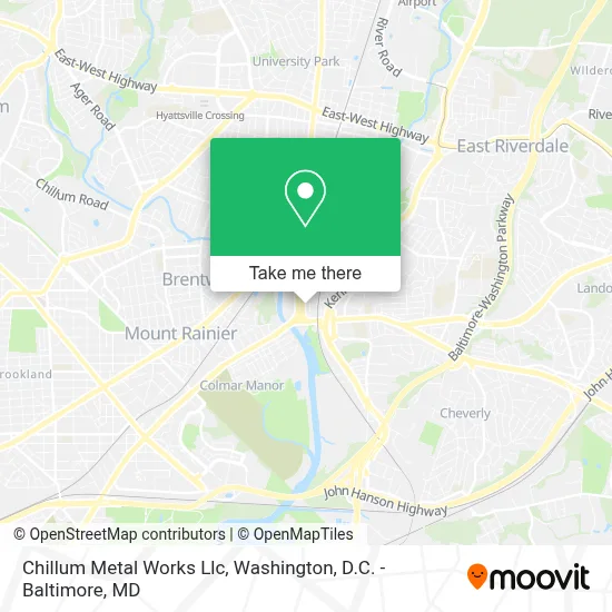 Chillum Metal Works Llc map