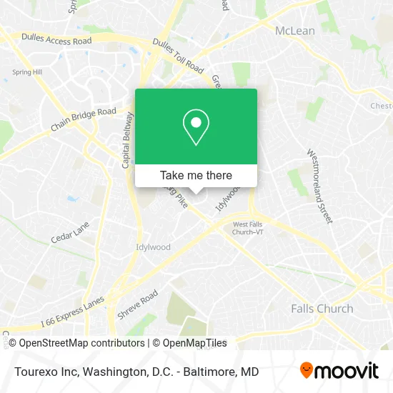 Tourexo Inc map