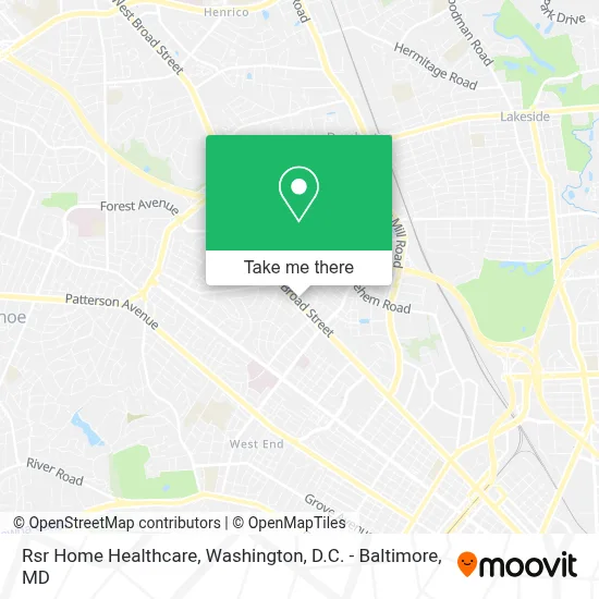 Rsr Home Healthcare map