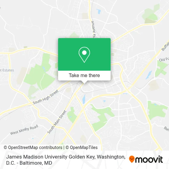 James Madison University Golden Key map