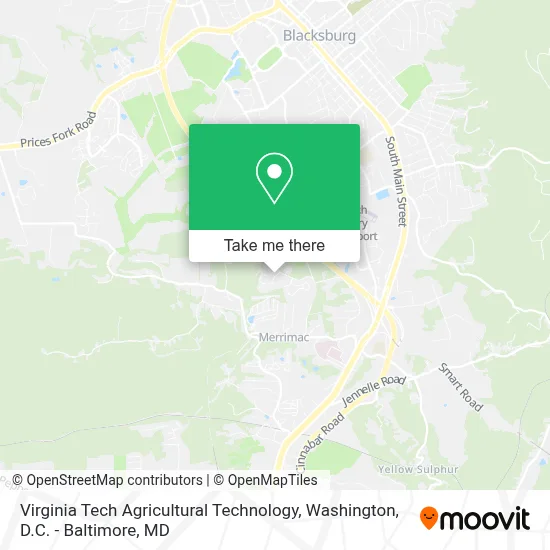 Virginia Tech Agricultural Technology map