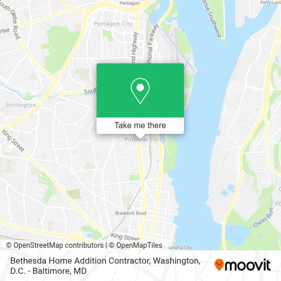 Bethesda Home Addition Contractor map