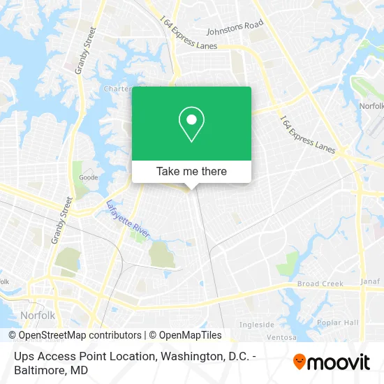 Ups Access Point Location map