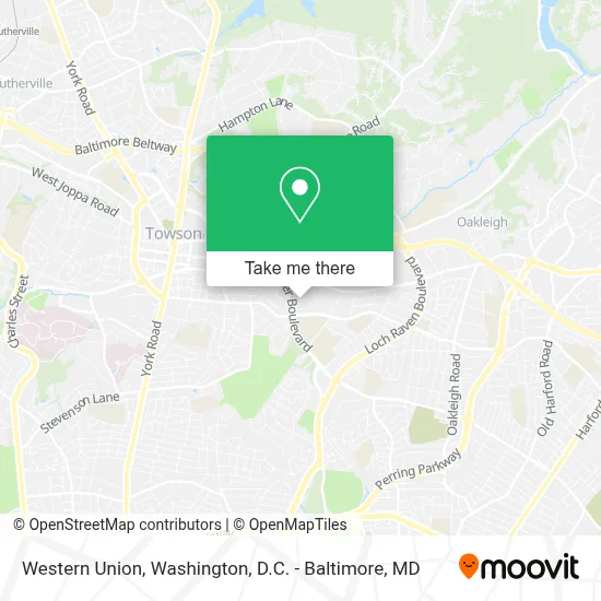 Western Union map