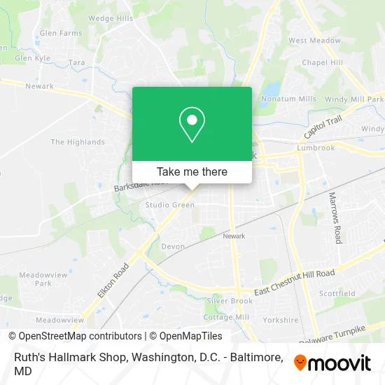 Ruth's Hallmark Shop map