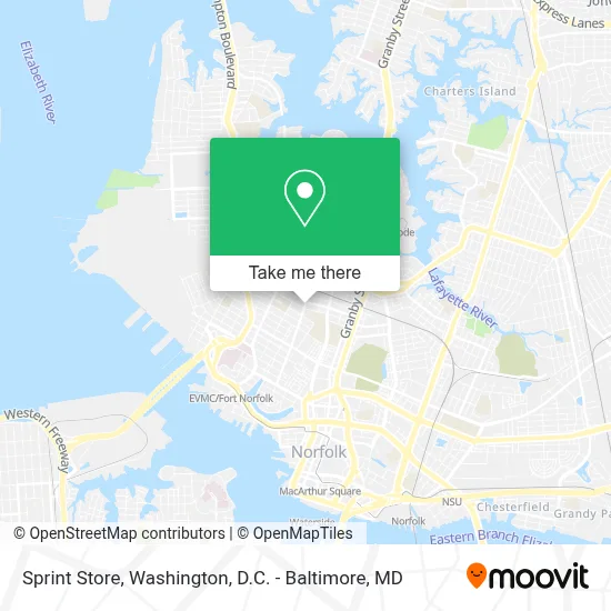 Sprint Store map