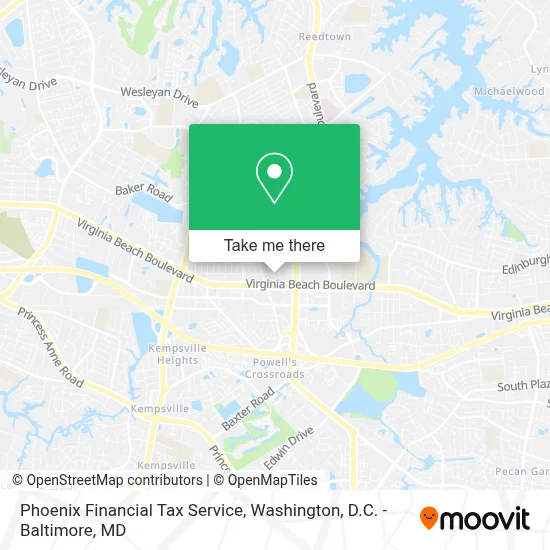 Phoenix Financial Tax Service map