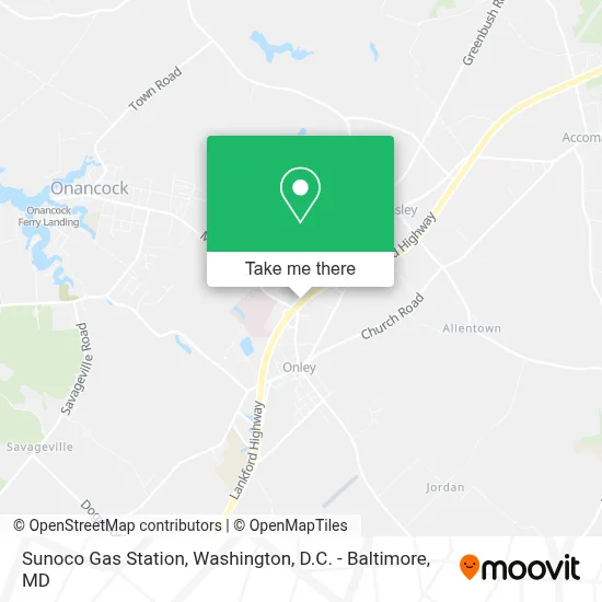 Sunoco Gas Station map