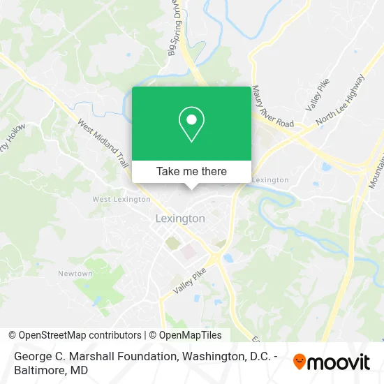 George C. Marshall Foundation map