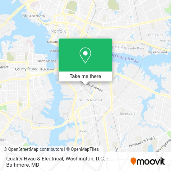 Quality Hvac & Electrical map