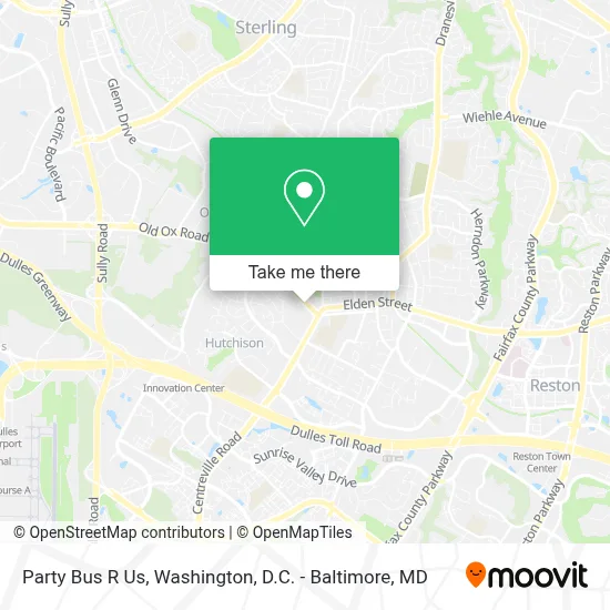 Party Bus R Us map