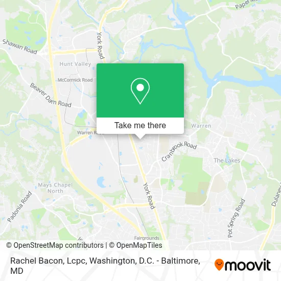 Rachel Bacon, Lcpc map