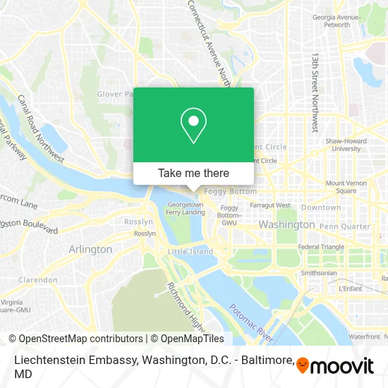 Liechtenstein Embassy map