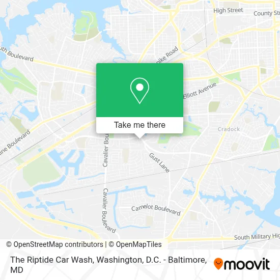 The Riptide Car Wash map