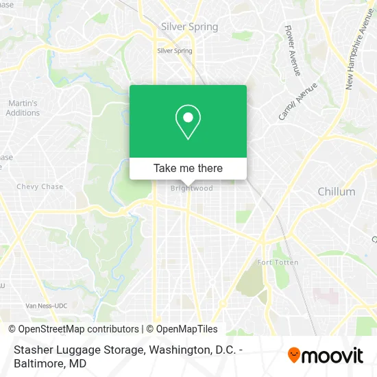 Stasher Luggage Storage map