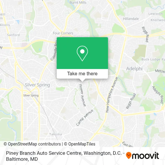 Piney Branch Auto Service Centre map