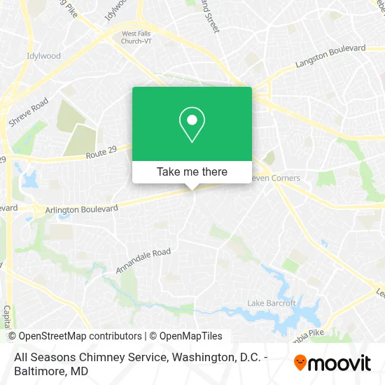 All Seasons Chimney Service map
