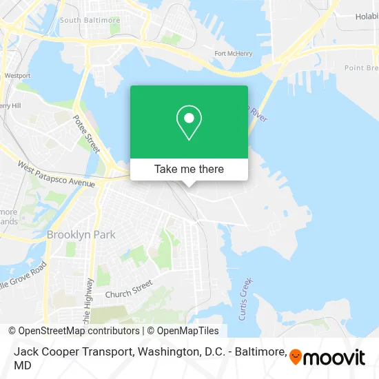 Jack Cooper Transport map
