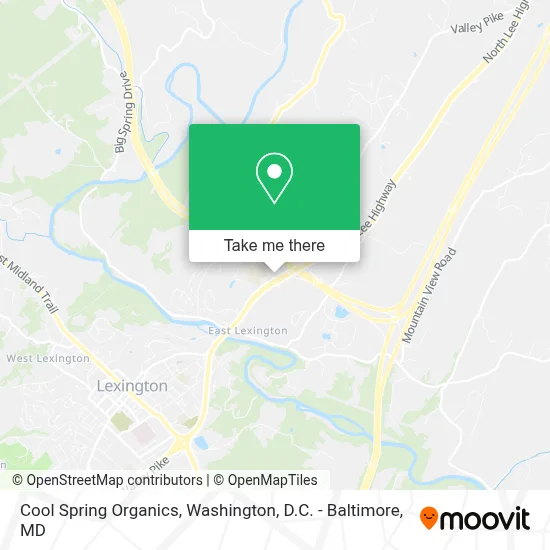 Cool Spring Organics map