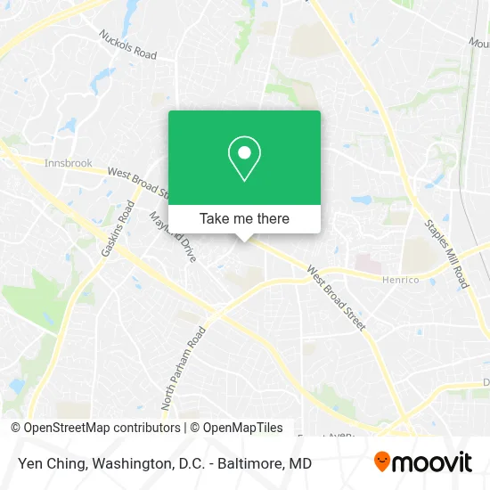 Yen Ching map