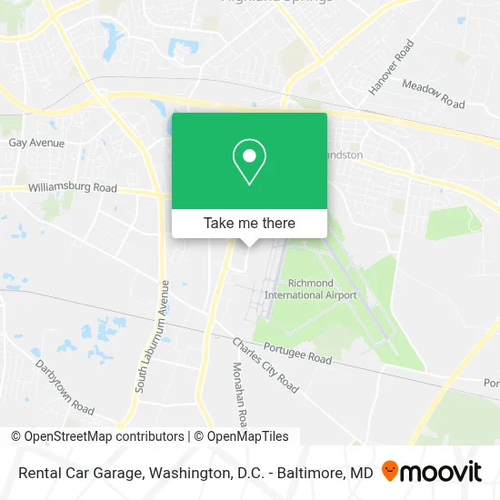 Rental Car Garage map